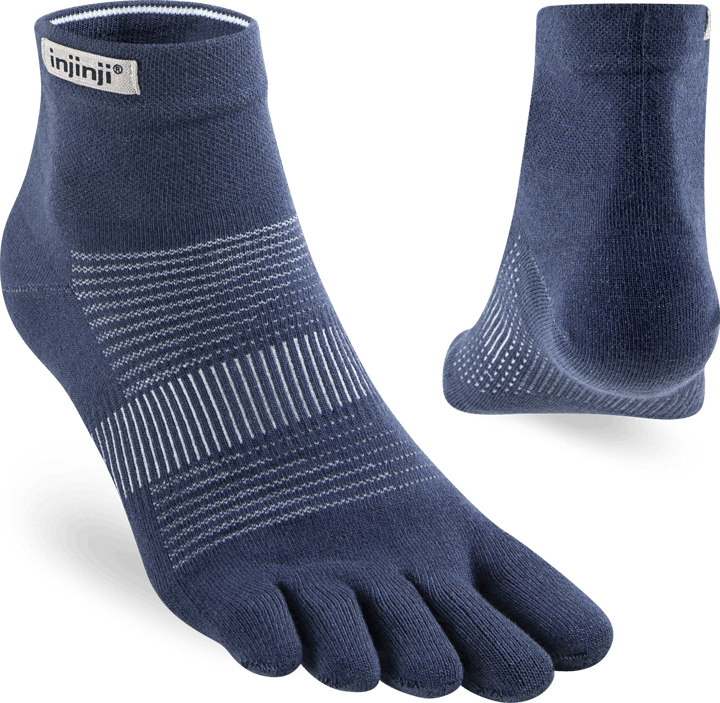 Men's Run Lightweight Mini-Crew Navy Injinji