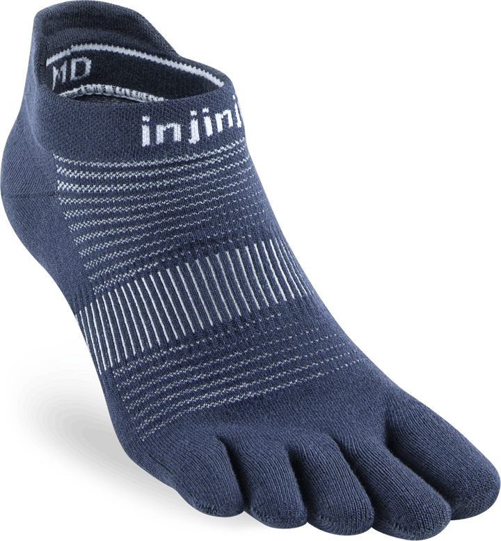 Injinji Men's Run Lightweight No-Show Navy Injinji