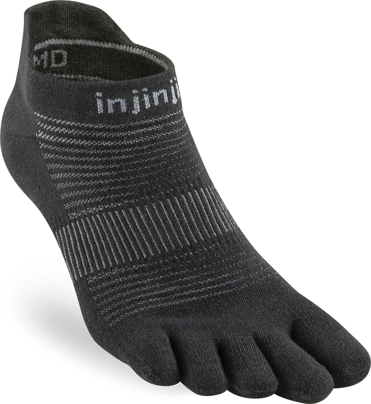 Injinji Men's Run Original Weight No-Show Black