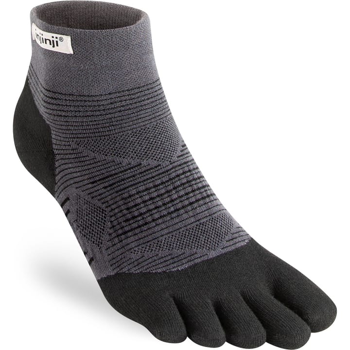 Injinji Run Light Weight Mini-Crew  Black Injinji