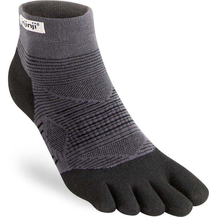 Run Light Weight Mini-Crew  Black Injinji