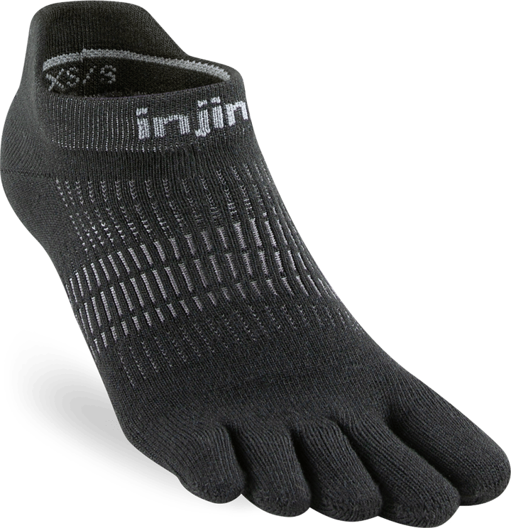 Injinji Women's Run Lightweight No-Show Black Injinji