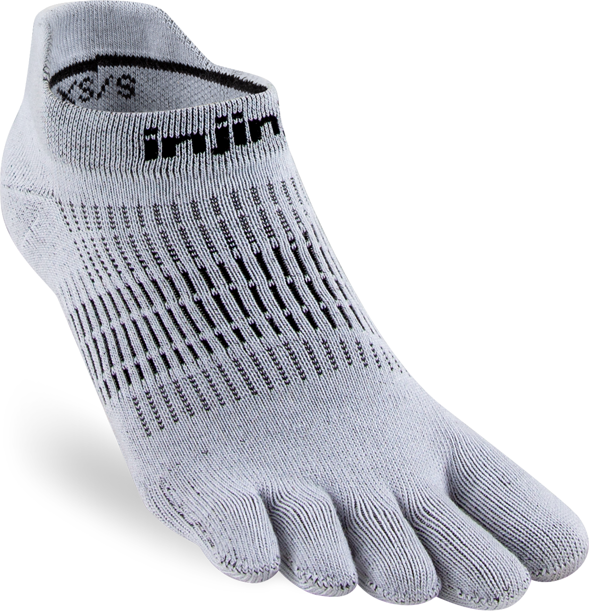 Injinji Women's Run Lightweight No-Show Grey