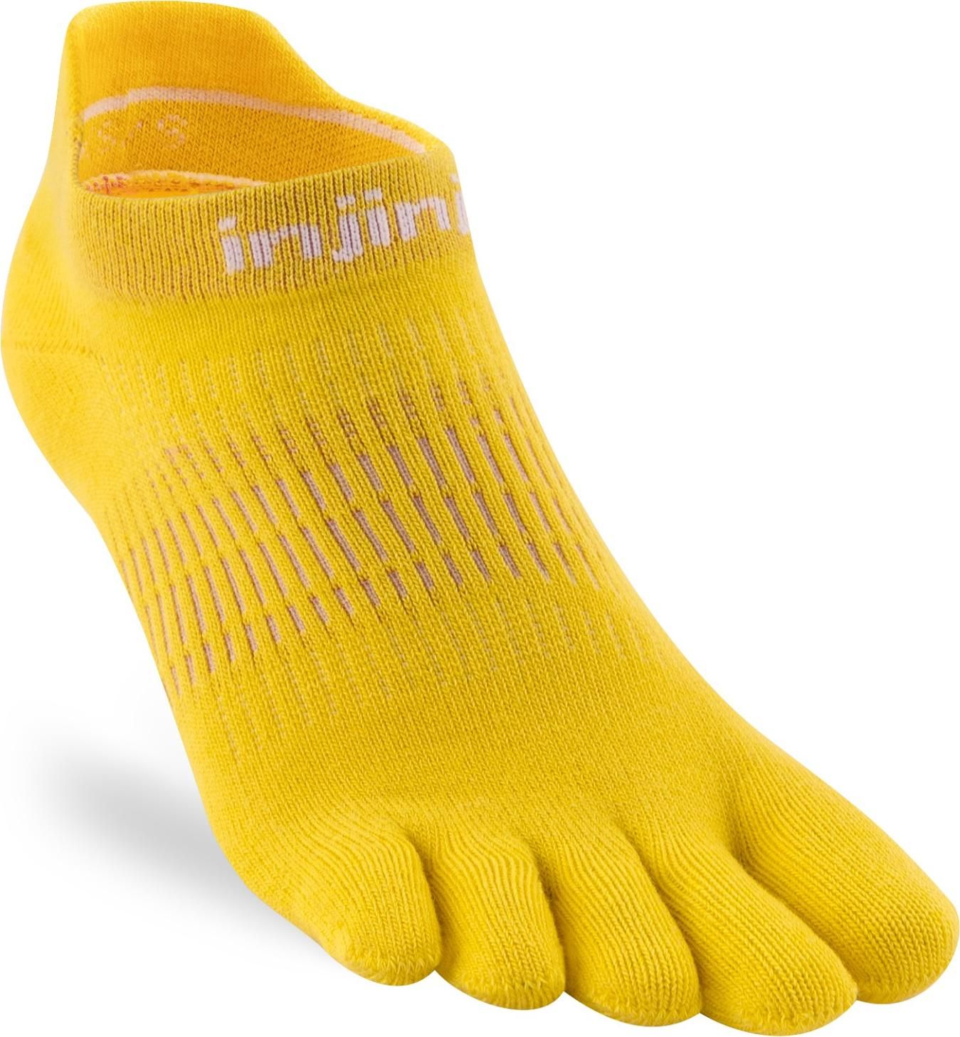 Injinji Women's Run Lightweight No-Show Lemon
