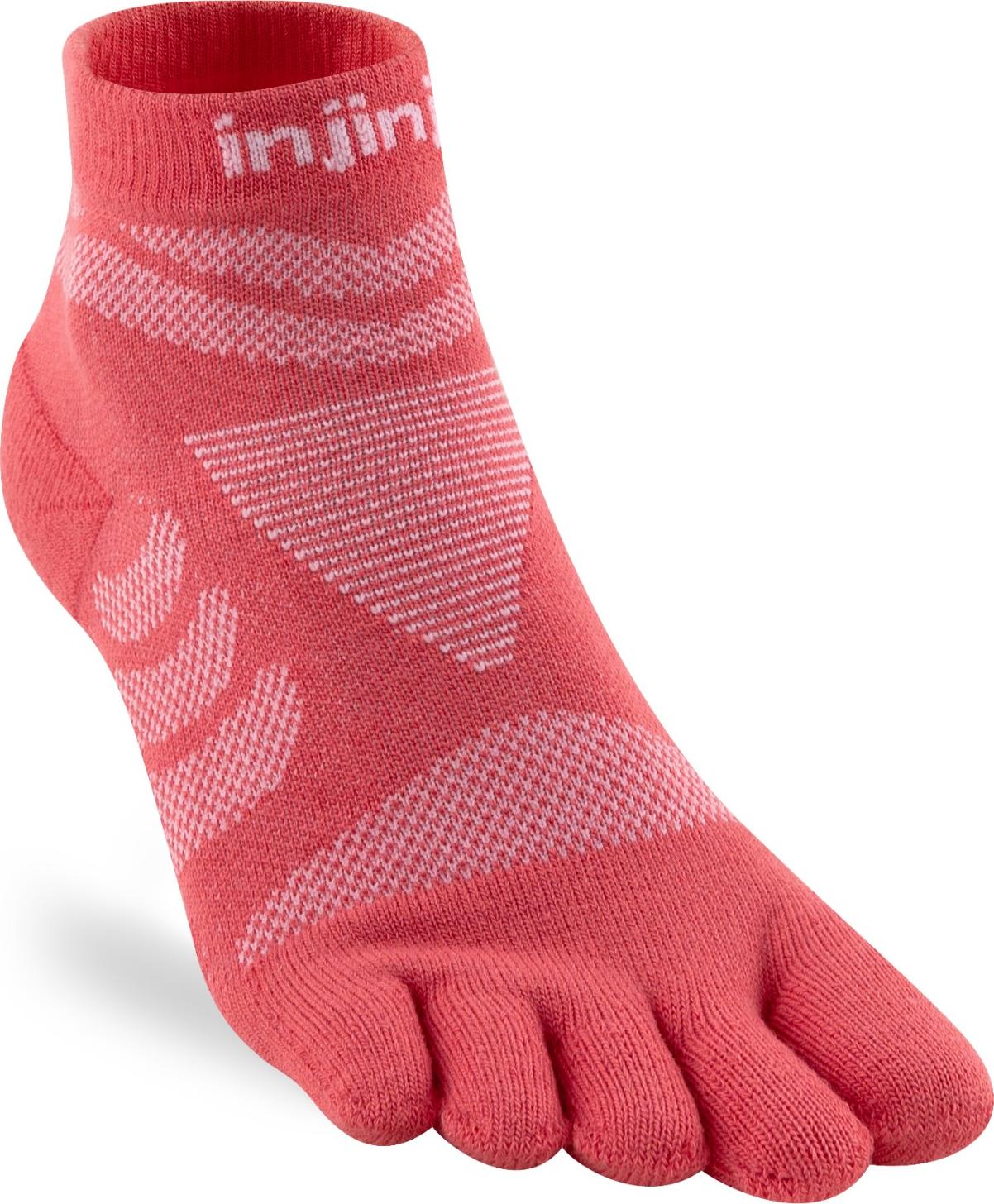 Injinji Women's Ultra Run Mini-Crew Coral