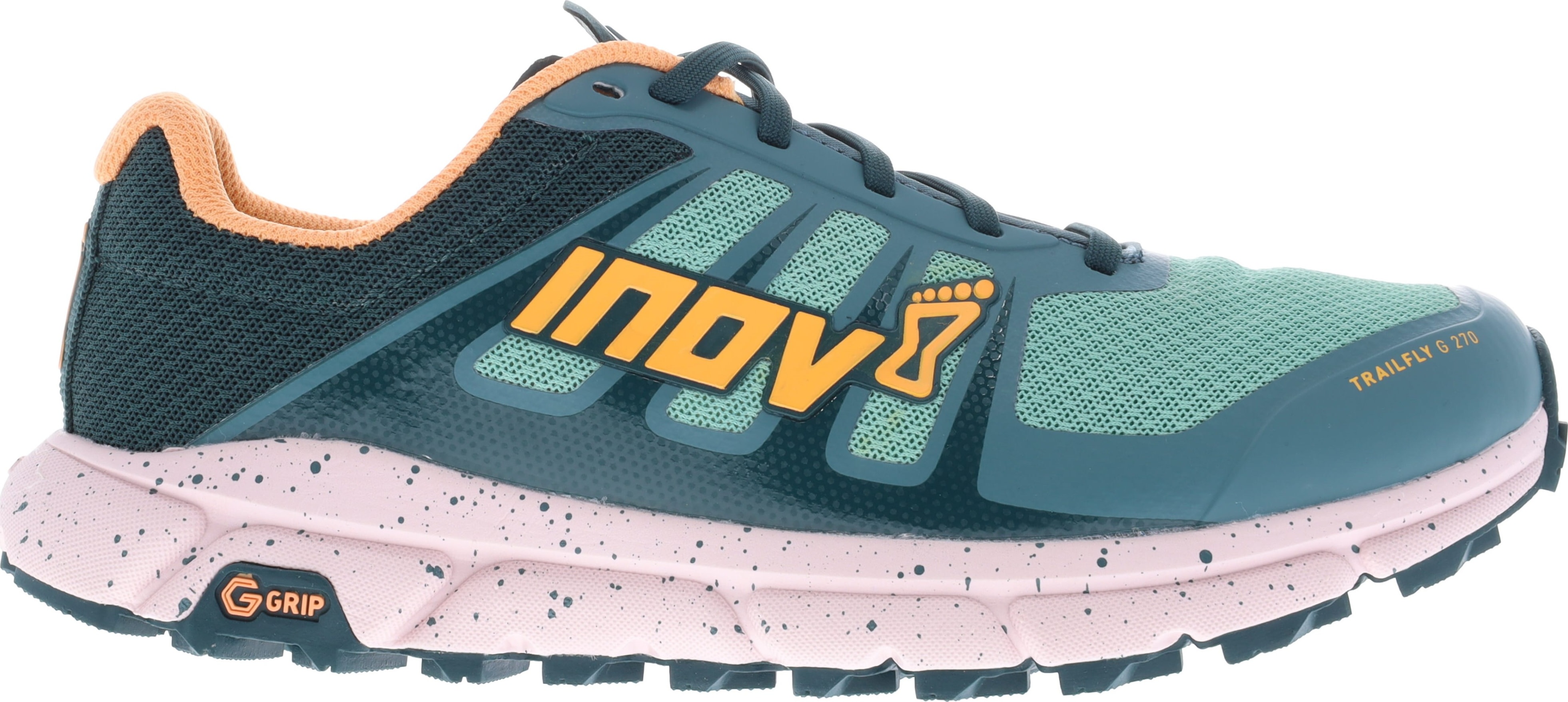 inov-8 Women's Trailfly G 270 V2 Pine/Peach Løpesko 37