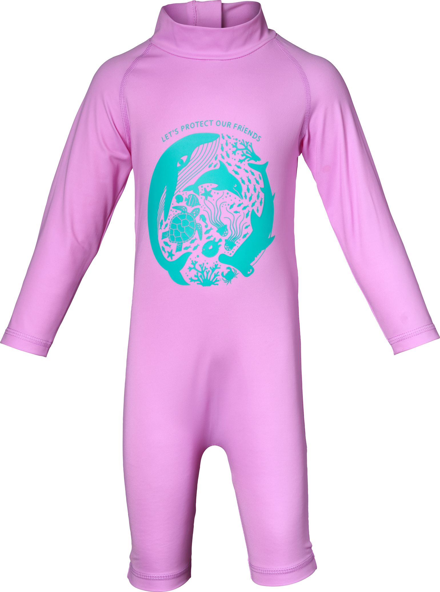 Isbjörn of Sweden Kids' Dolphine Sun Jumpsuit Bubblegum