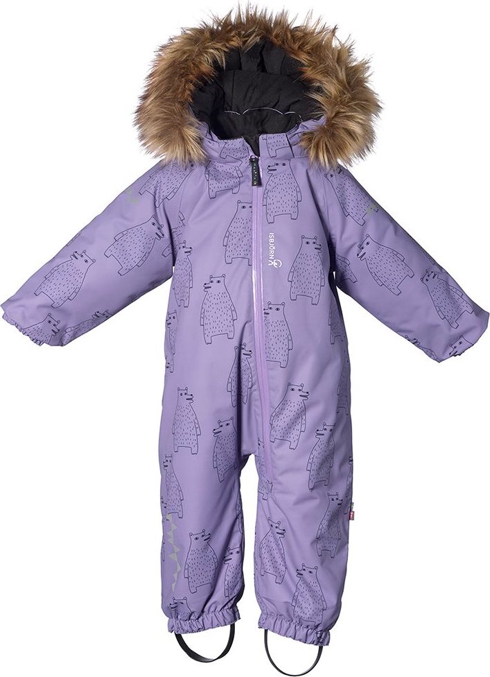 Isbjörn of Sweden Toddlers' Puffin Winter Jumpsuit Lavender Overaller 80