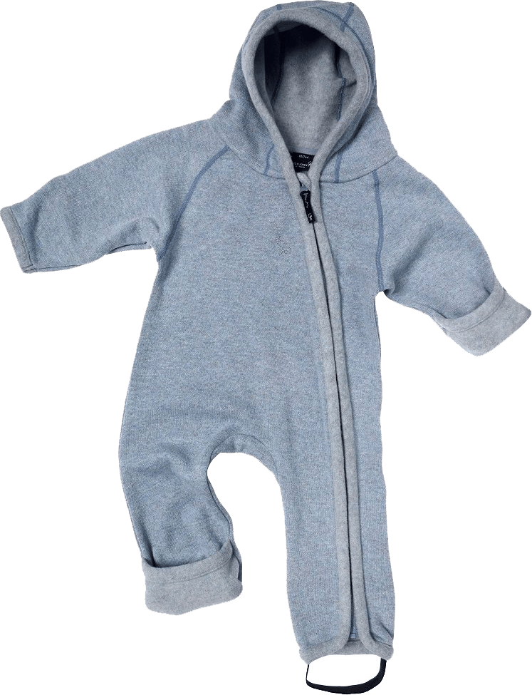 Isbjörn of Sweden Kids' Shaun Baby Jumpsuit Pearlblue