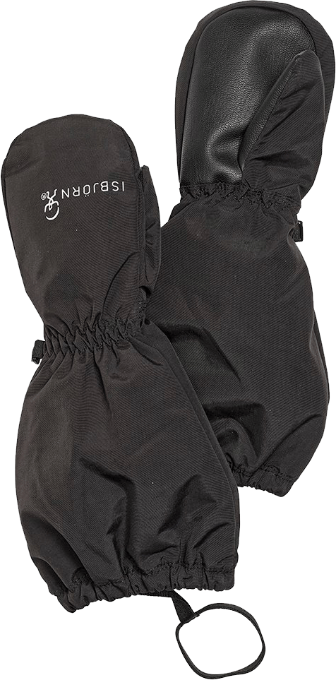 Isbjörn of Sweden Kids' Slush Shell Mittens Black Isbjörn of Sweden