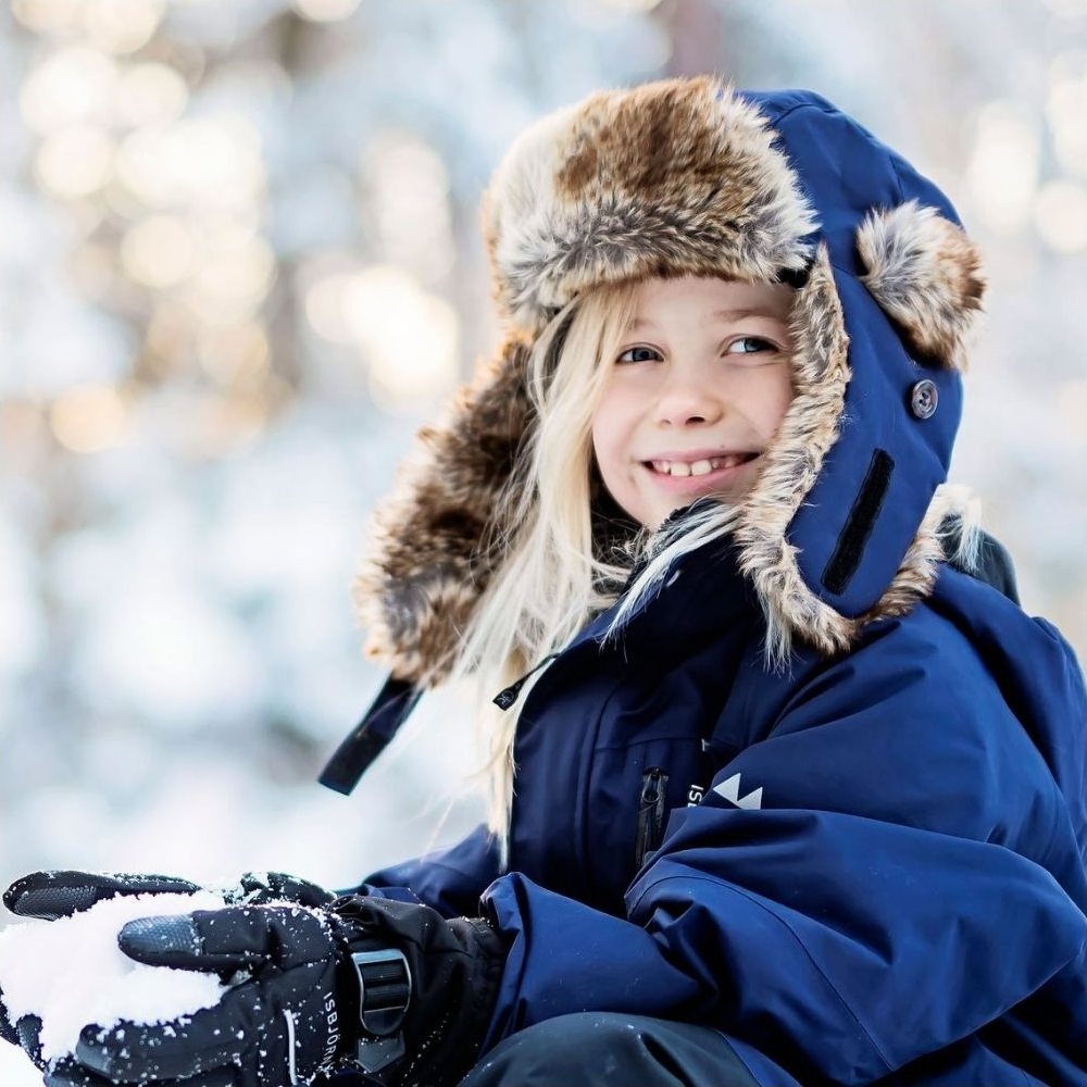 Isbjörn of Sweden Kids' Squirrel Winter Cap Navy | Buy Isbjörn of