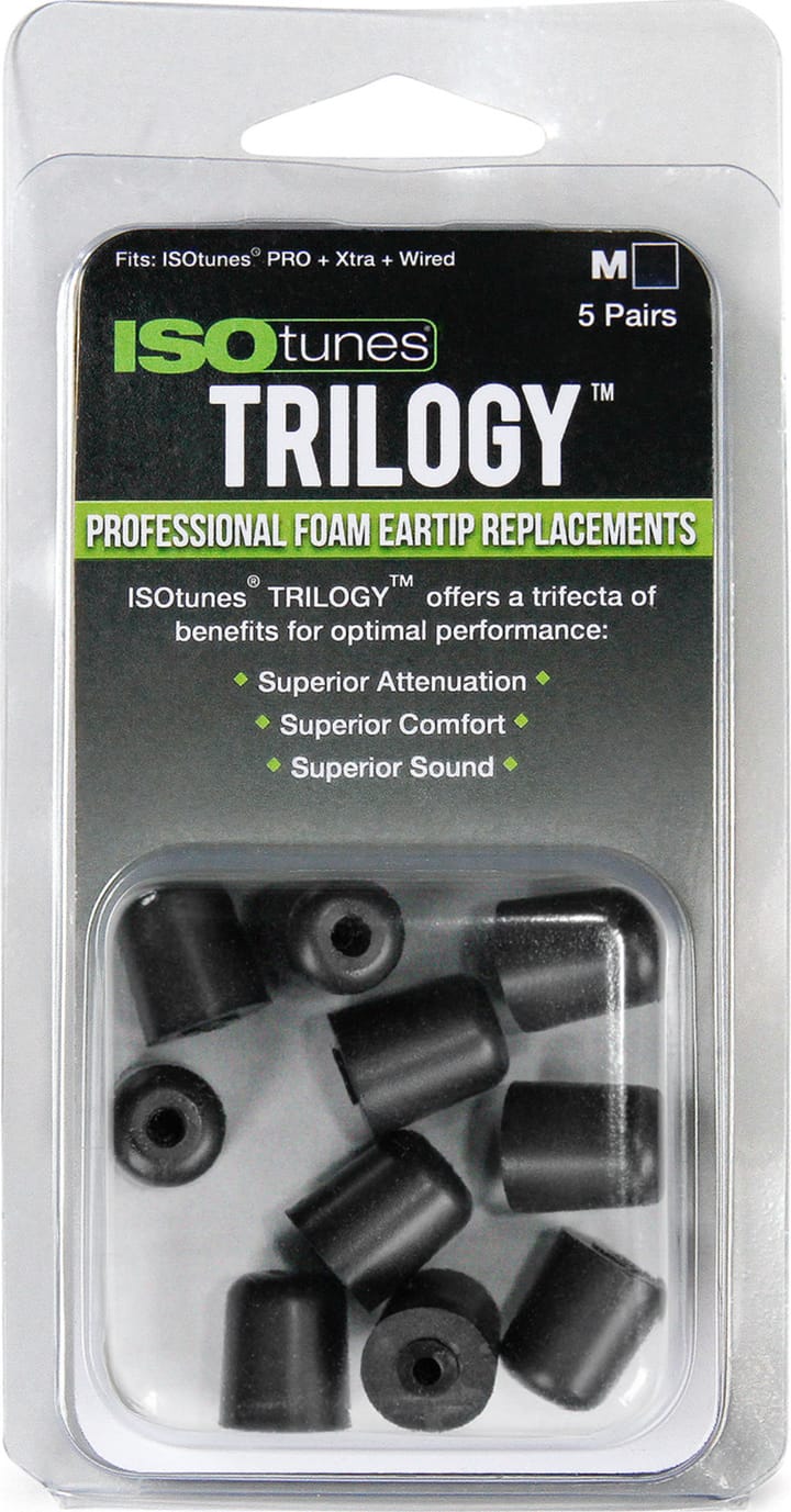 ISOtunes Trilogy Foam Replacement Eartips (5 Pair Pack) White ISOtunes