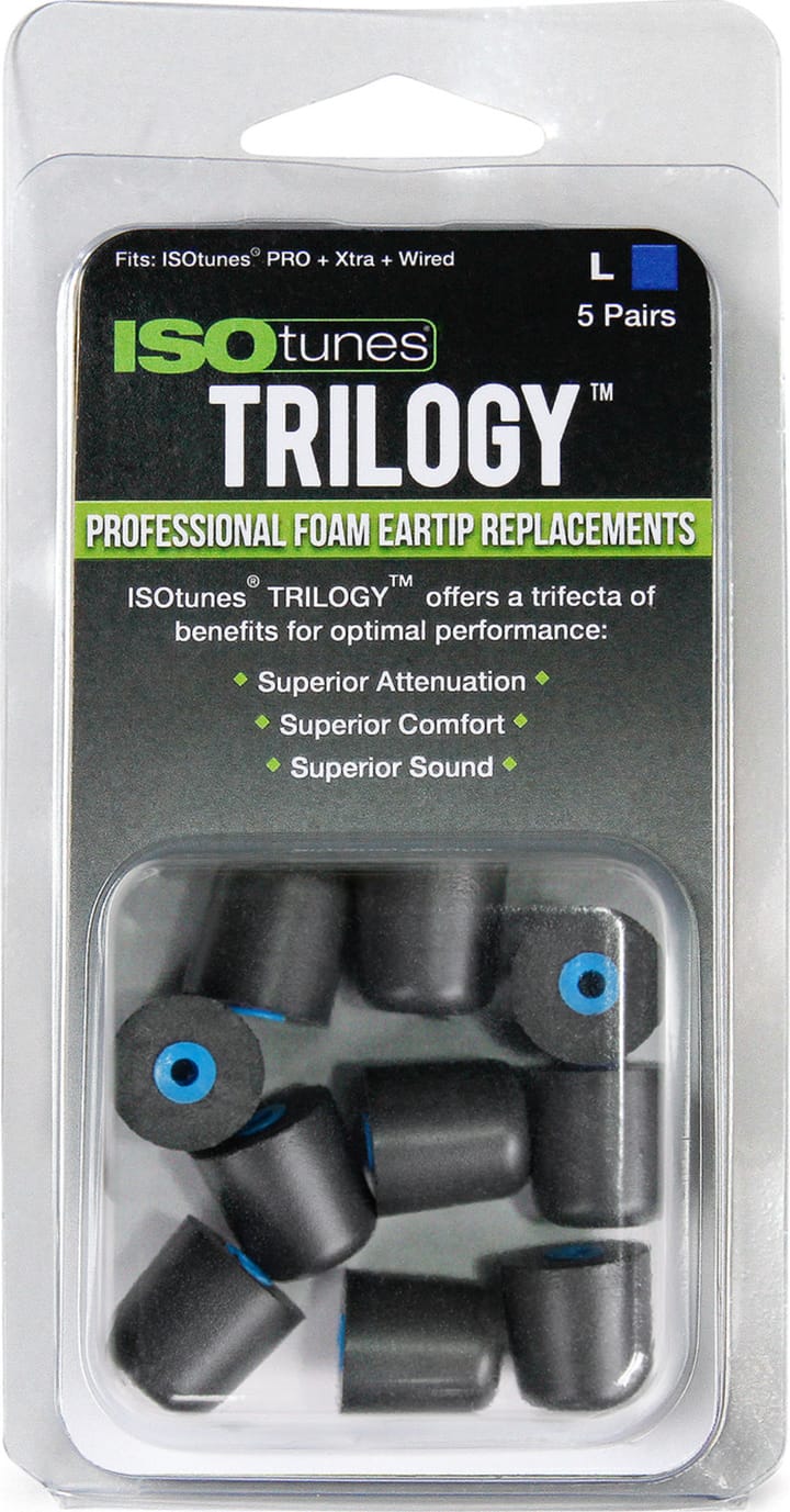 ISOtunes Trilogy Foam Replacement Eartips (5 Pair Pack) Mixed ISOtunes