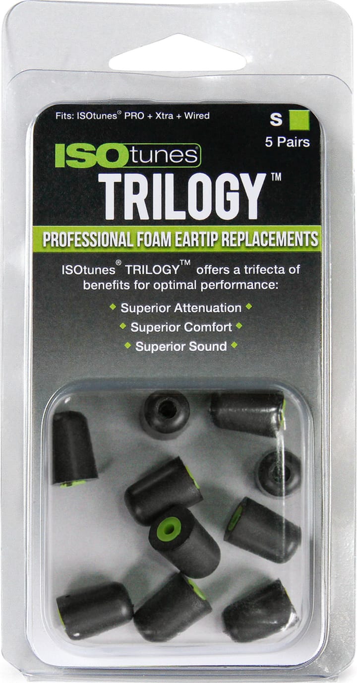 ISOtunes Trilogy Foam Replacement Eartips (5 Pair Pack) Mixed ISOtunes