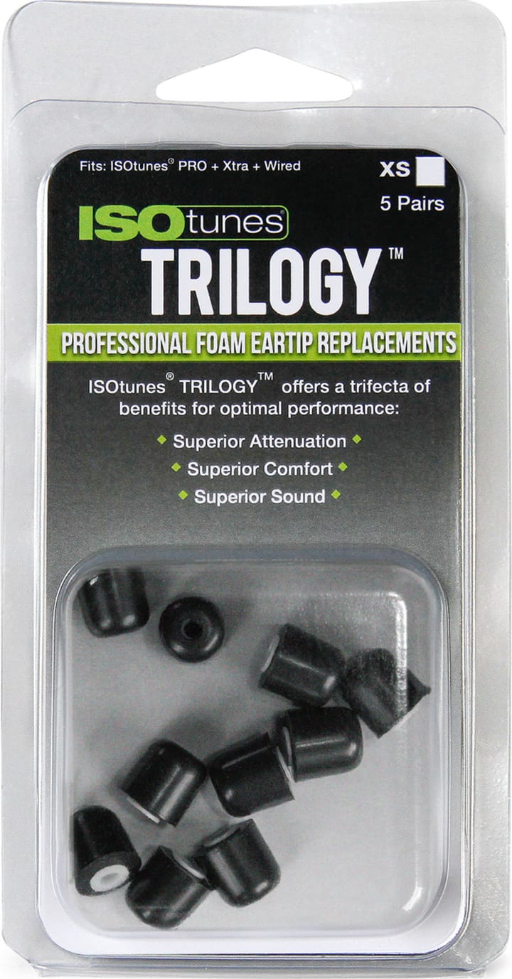 ISOtunes Trilogy Foam Replacement Eartips (5 Pair Pack) White ISOtunes