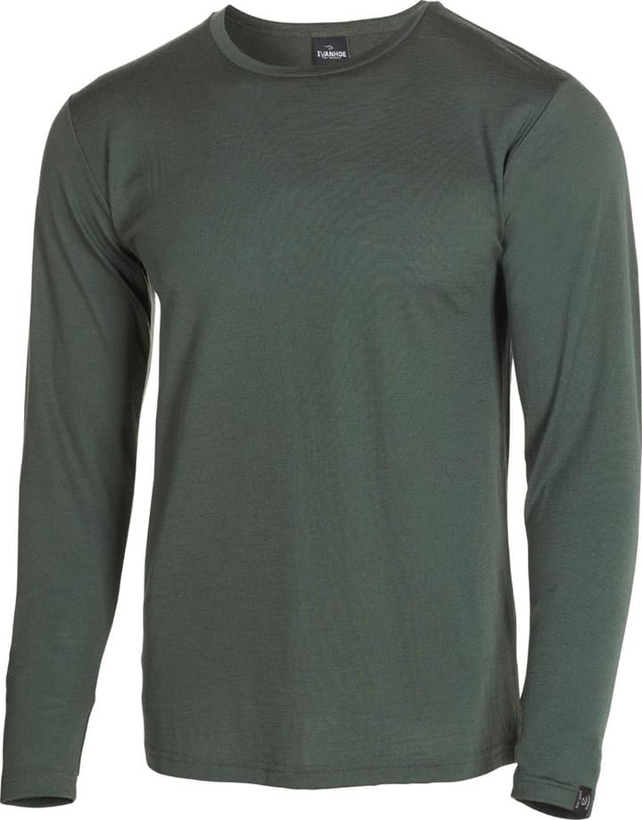 Ivanhoe Men's Underwool Merino Long Sleeve Rifle Green Ivanhoe
