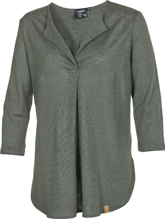 Ivanhoe Women's GY Ilse Dark Olive Långärmade vardagströjor 38