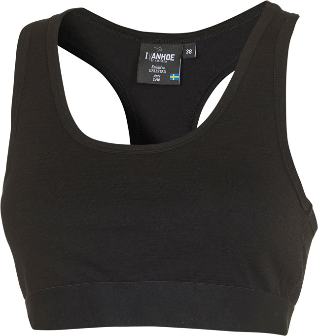 Ivanhoe of Sweden Women's Underwool Wool Bra Black