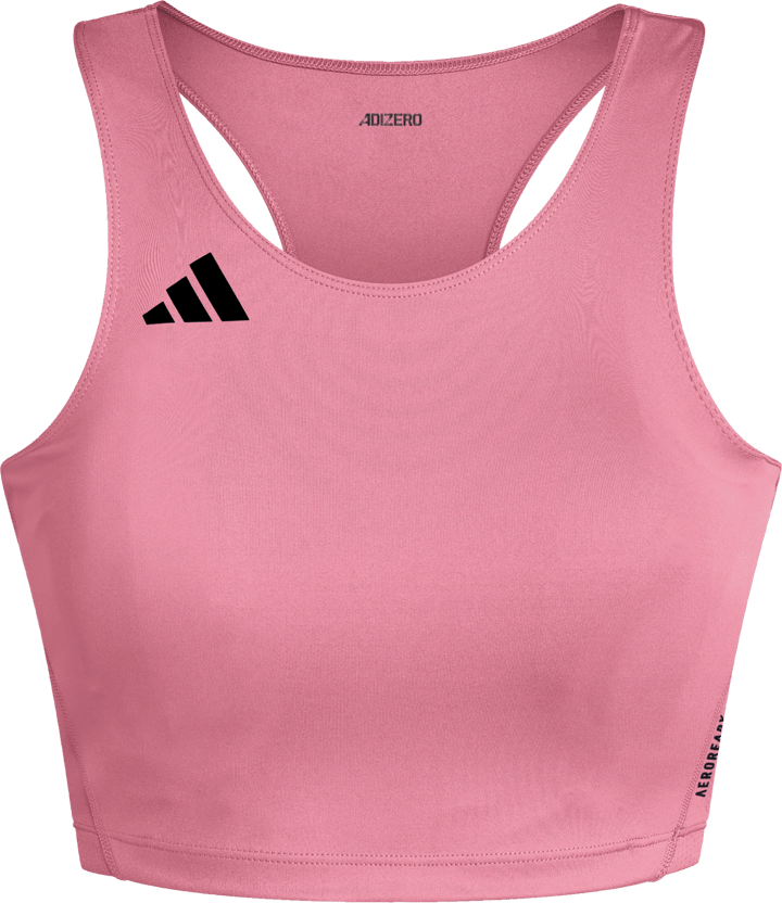 Adidas Women's Adizero Essentials Running Crop Top Lucid pink Adidas