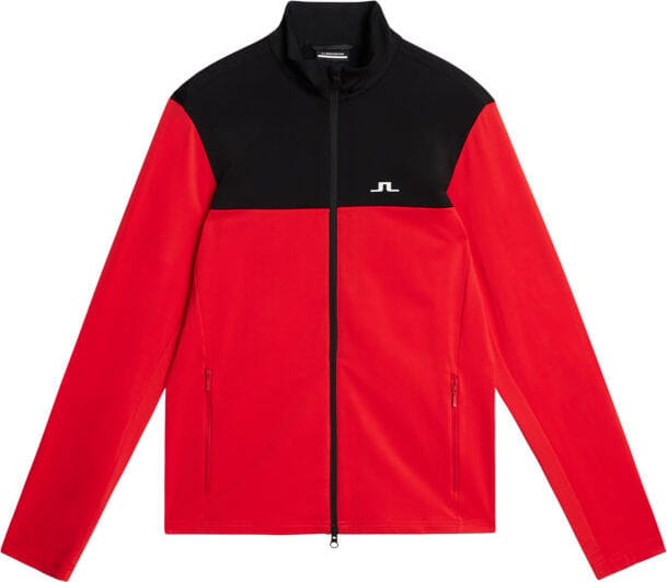 Men's Banks Mid Layer Fiery Red J.Lindeberg