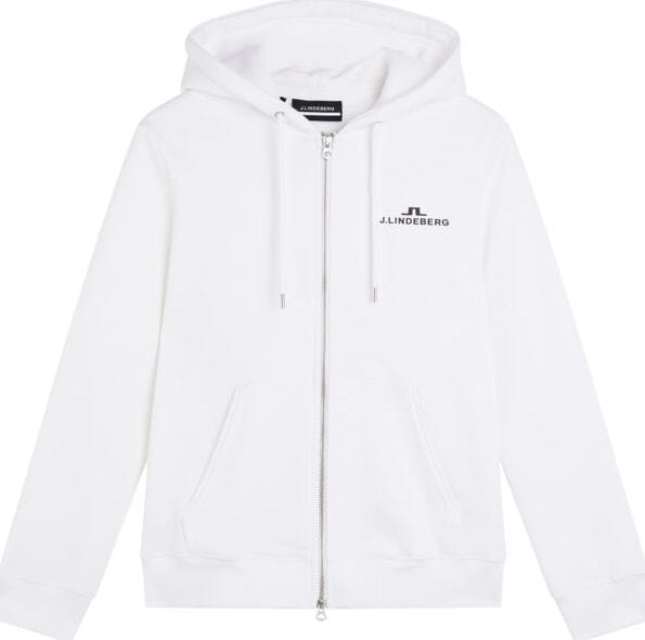 Women's Alpha Zip Hood White J.Lindeberg