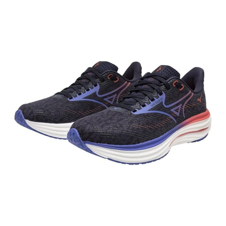 Mizuno Women's Wave Rider 29 Odyssey Gray/Iris Bloom/Calypso Coral Mizuno Mizuno Women's Wave Rider 29 Odyssey Gray/Iris Bloom/Calypso Coral Mizuno