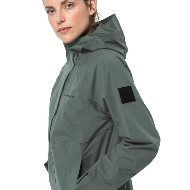 Women's Athletic Coat Hedge Green Jack Wolfskin