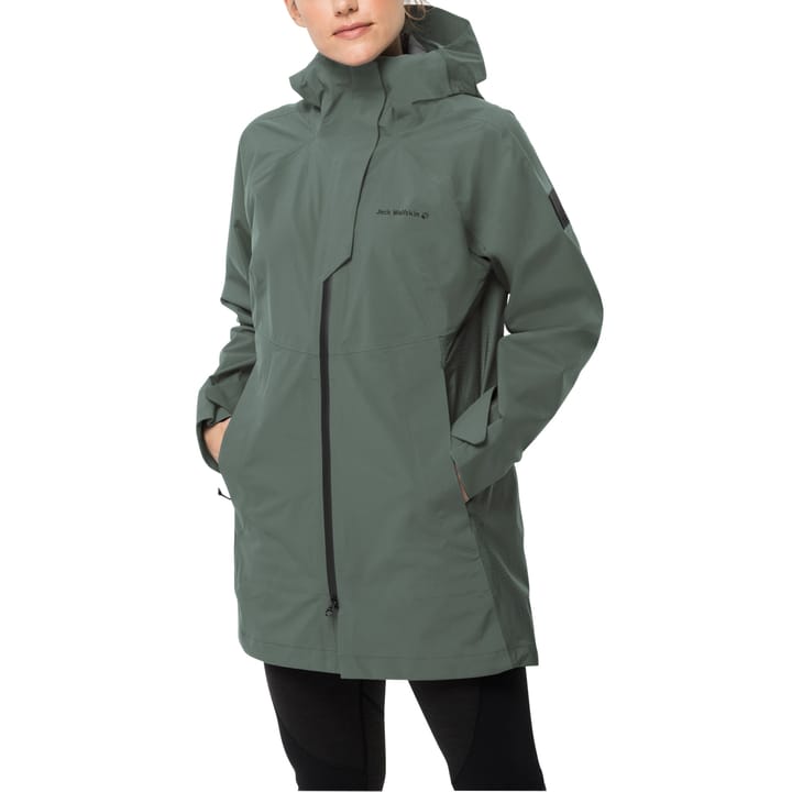 Women's Athletic Coat Hedge Green Jack Wolfskin