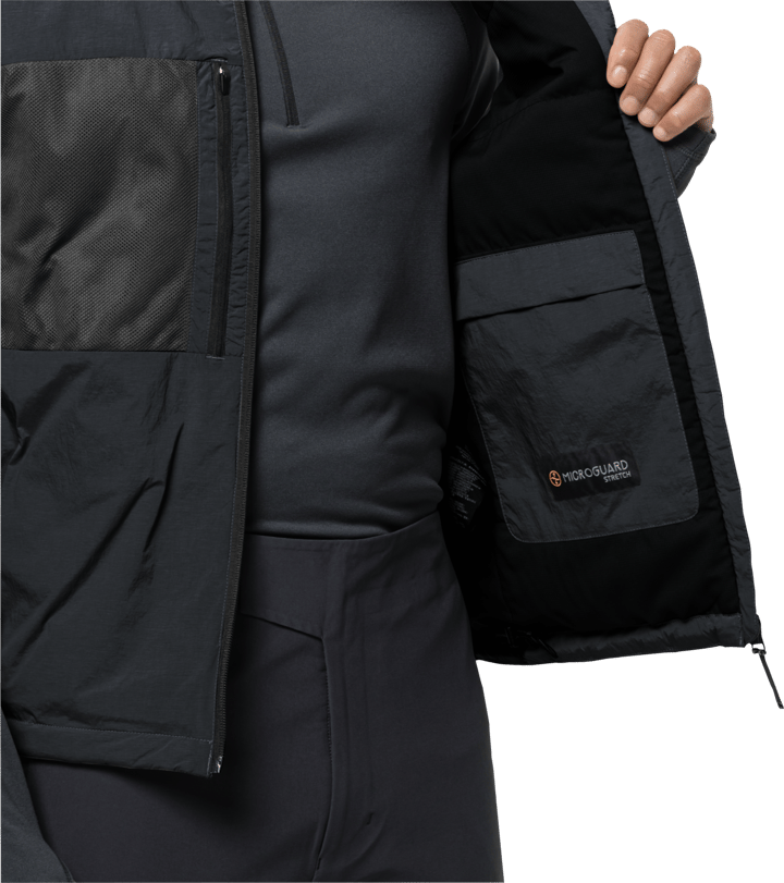 Men's Bike Commute Insulated Vest Phantom Jack Wolfskin