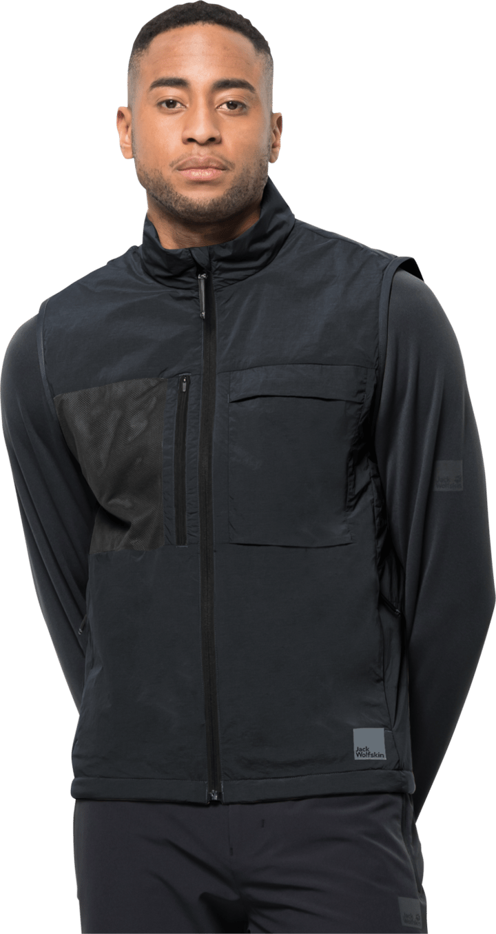 Jack Wolfskin Men's Bike Commute Insulated Vest Phantom Jack Wolfskin