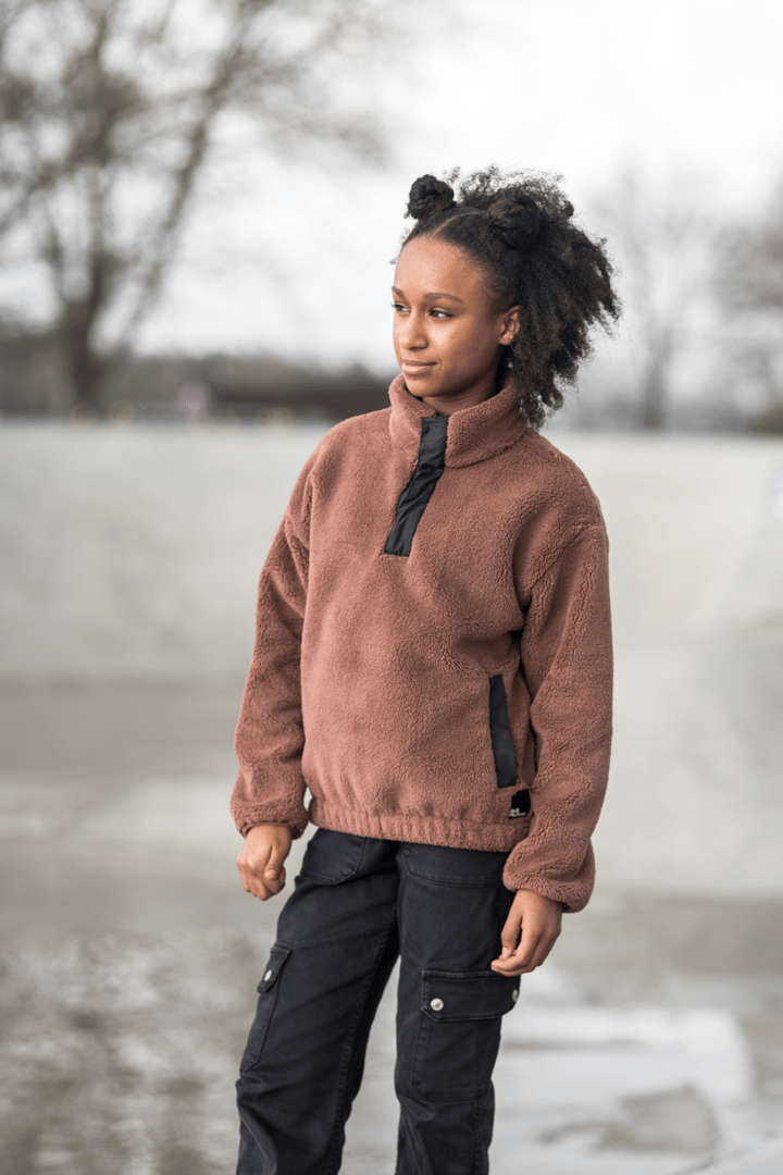 Jack Wolfskin Girls' Teen Halfzip Fleece Wild Ginger Jack Wolfskin
