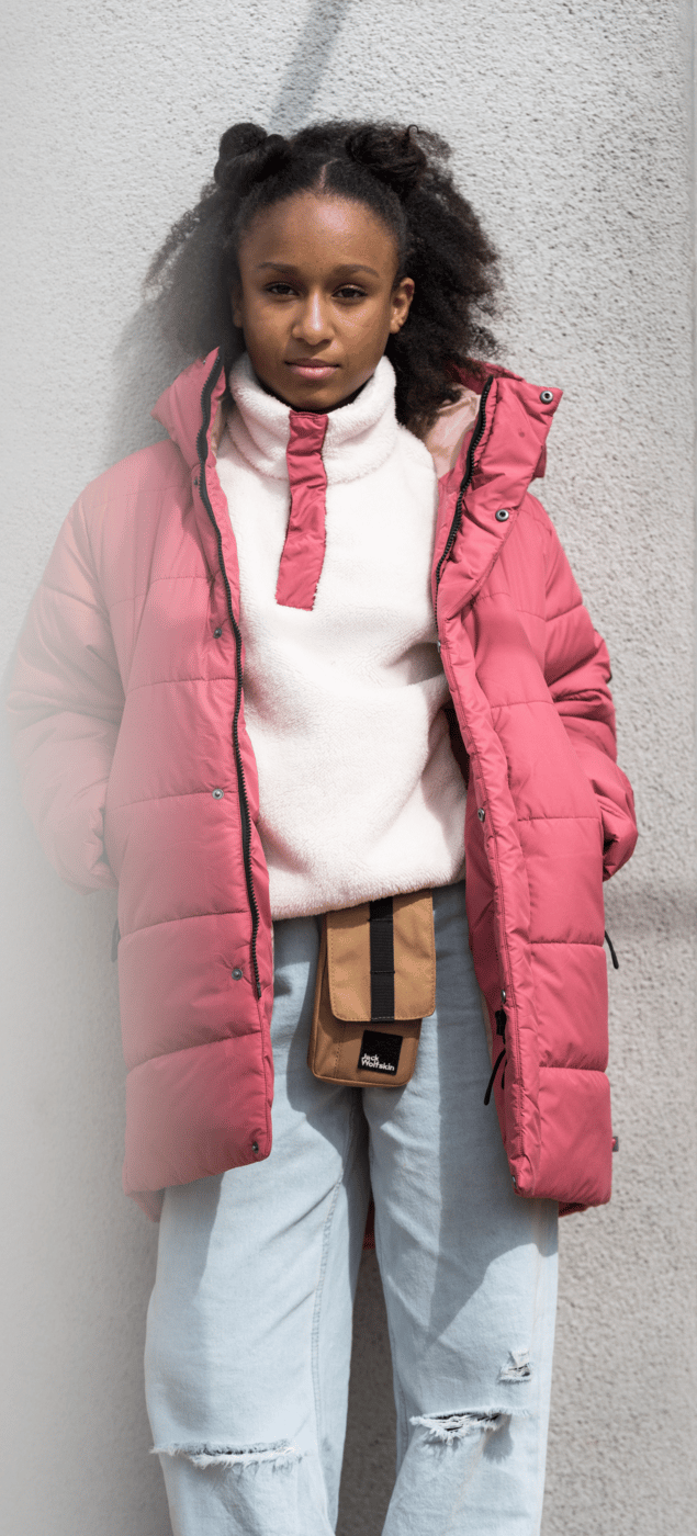 Jack Wolfskin Girls' Teen Halfzip Fleece Wild Ginger Jack Wolfskin