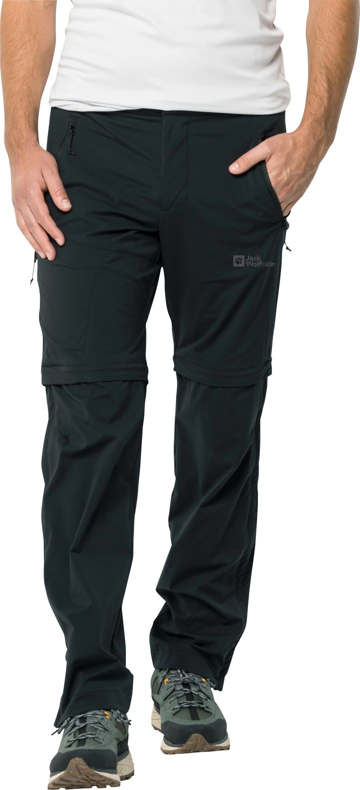 Jack Wolfskin Men's Glastal Zip Away Pants Black Jack Wolfskin