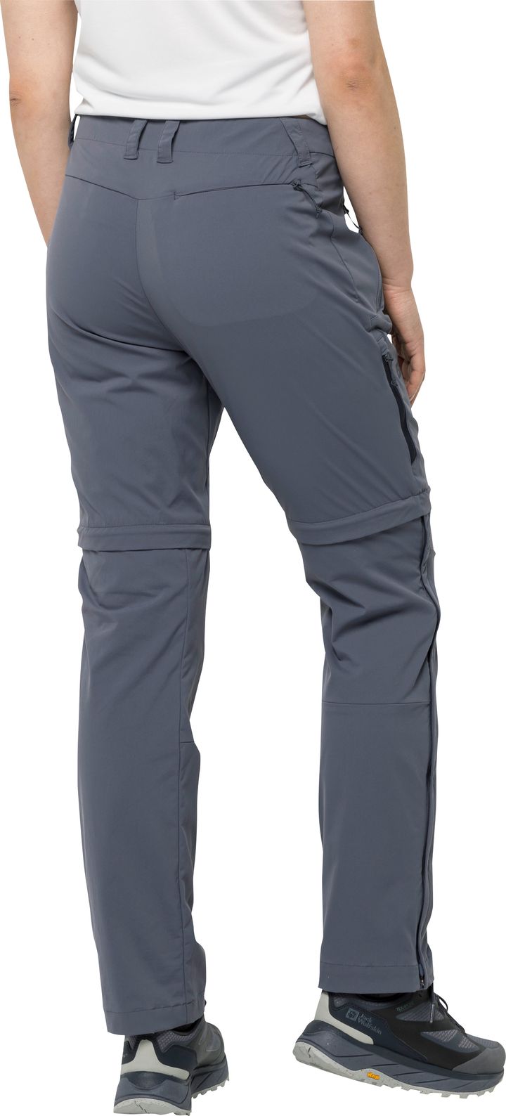 Women's Glastal Zip Away Pants Dolphin Jack Wolfskin