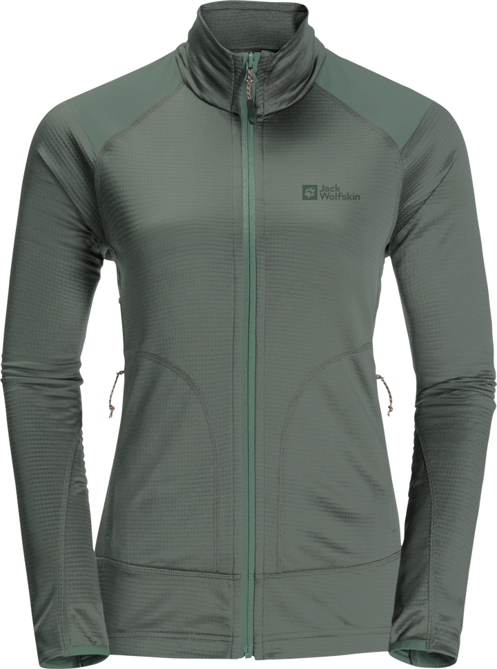 Women's Kammweg Full Zip Picnic Green Jack Wolfskin