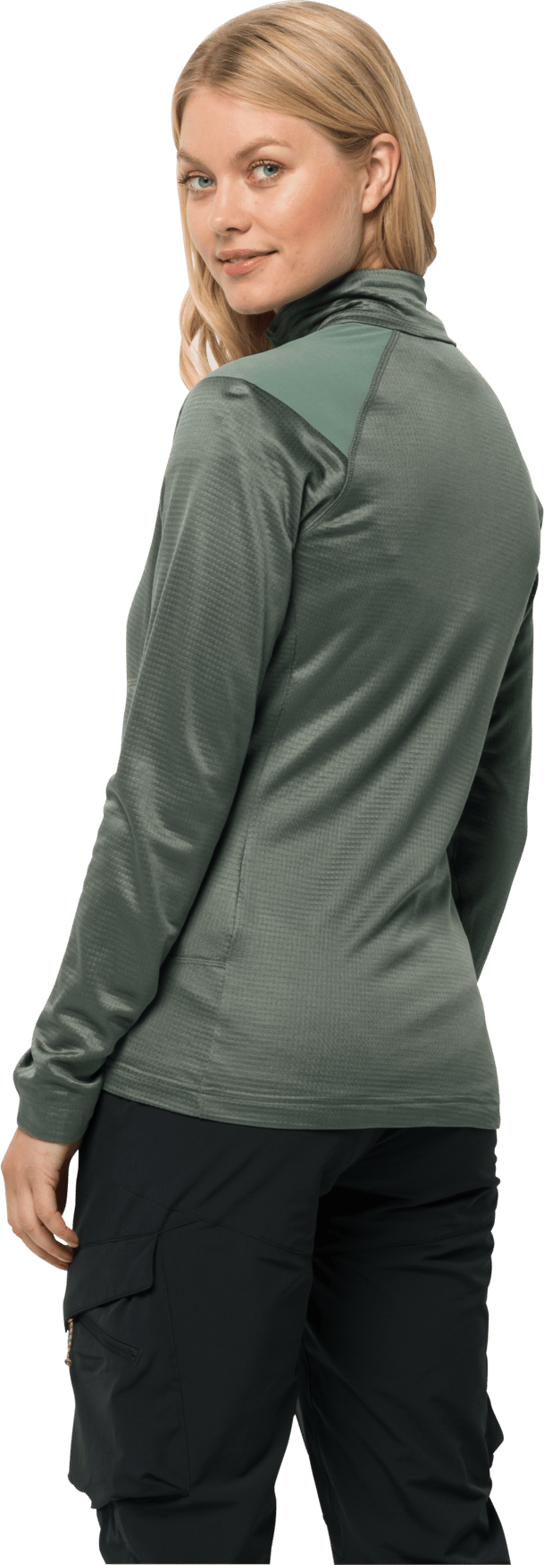 Jack Wolfskin Women's Kammweg Full Zip Picnic Green Jack Wolfskin
