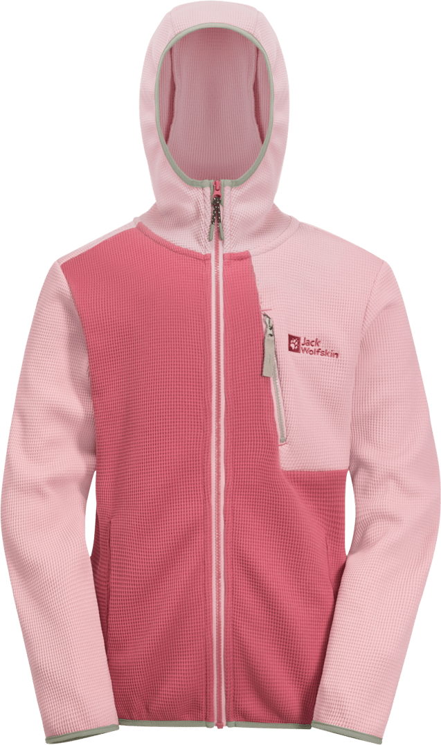 Jack Wolfskin Kids' Actamic Grid Midlayer Water Lily Jack Wolfskin