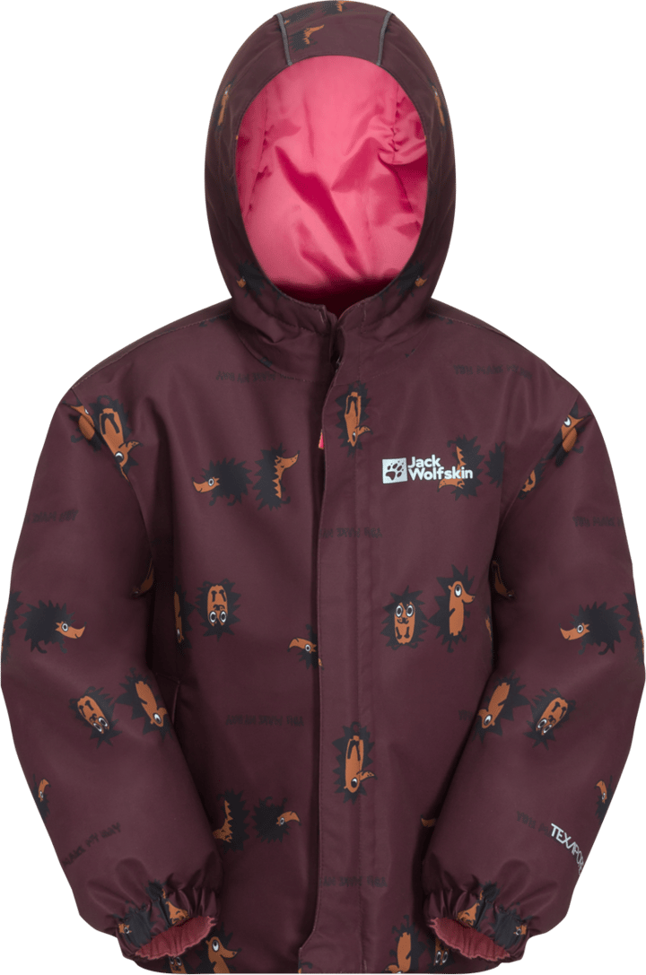 Kids' Gleely 2-Layer Insulated Print Jacket Boysenberry 51 Jack Wolfskin