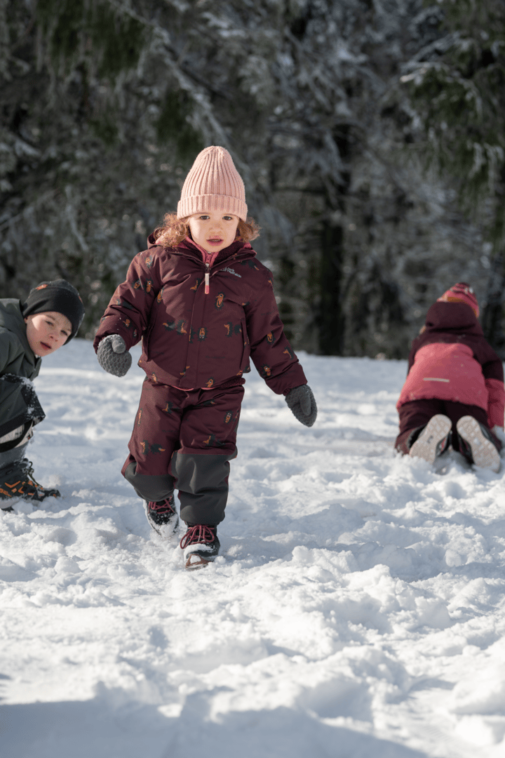 Kids' Gleely 2-Layer Insulated Print Jacket Boysenberry 51 Jack Wolfskin