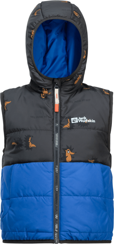 Kids' Gleely Insulated Hooded Vest Nordic Sky Jack Wolfskin