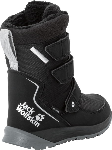 Kids' Polar Boot Texapore High Velcro Black / Grey Jack Wolfskin