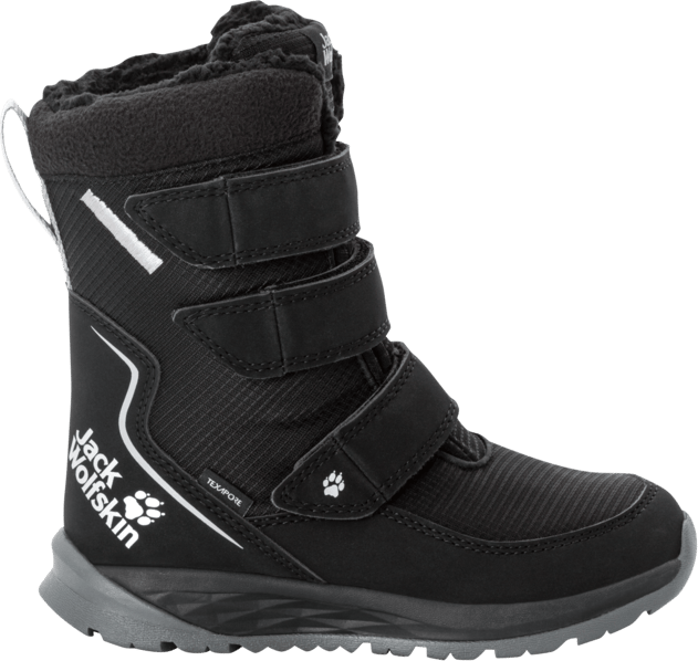 Kids' Polar Boot Texapore High Velcro Black / Grey Jack Wolfskin