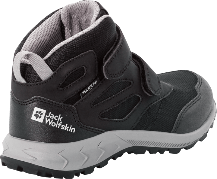 Jack Wolfskin Kids' Woodland Texapore Mid VC Black / Grey Jack Wolfskin Jack Wolfskin Kids' Woodland Texapore Mid VC Black / Grey Jack Wolfskin