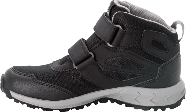 Jack Wolfskin Kids' Woodland Texapore Mid VC Black / Grey Jack Wolfskin
