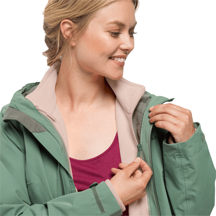 Women's Kiruna Jacket Rose Smoke Jack Wolfskin