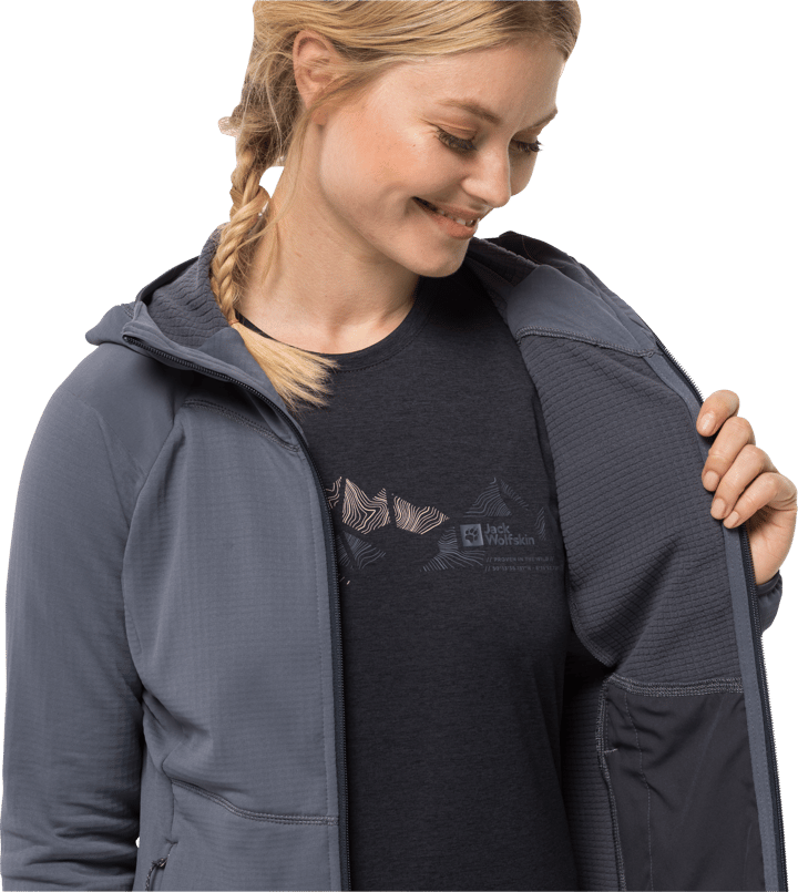 Jack Wolfskin Women's Kolbenberg Hooded Full Zip Dolphin Jack Wolfskin