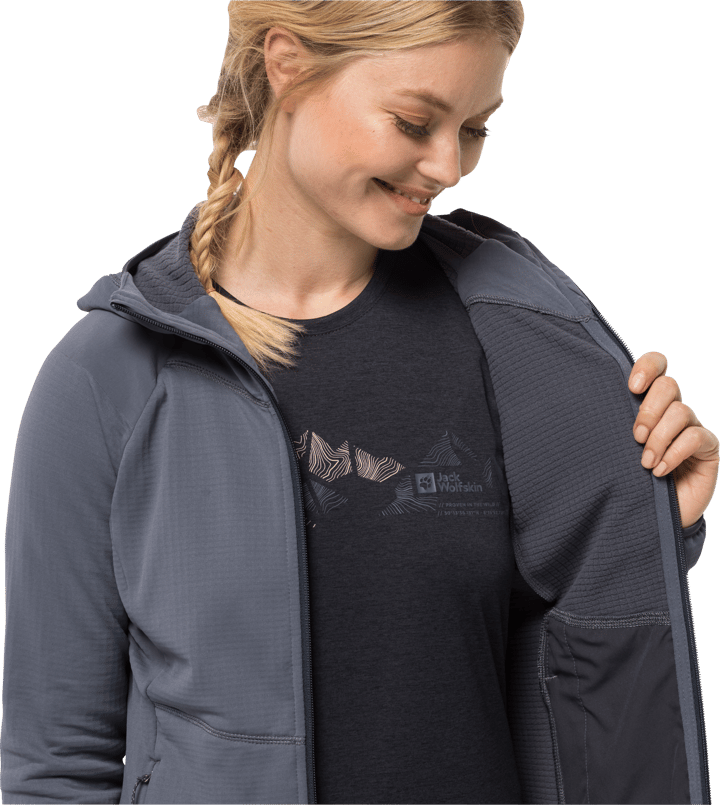 Women's Kolbenberg Hooded Full Zip Dolphin Jack Wolfskin