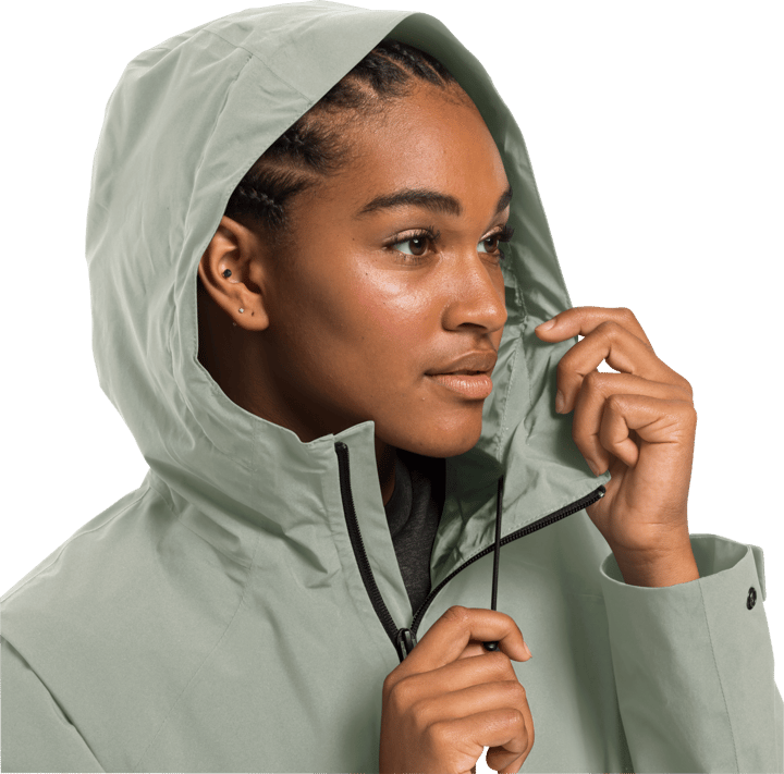 Jack Wolfskin Women's Mainkai Long Jacket Mint Leaf Jack Wolfskin