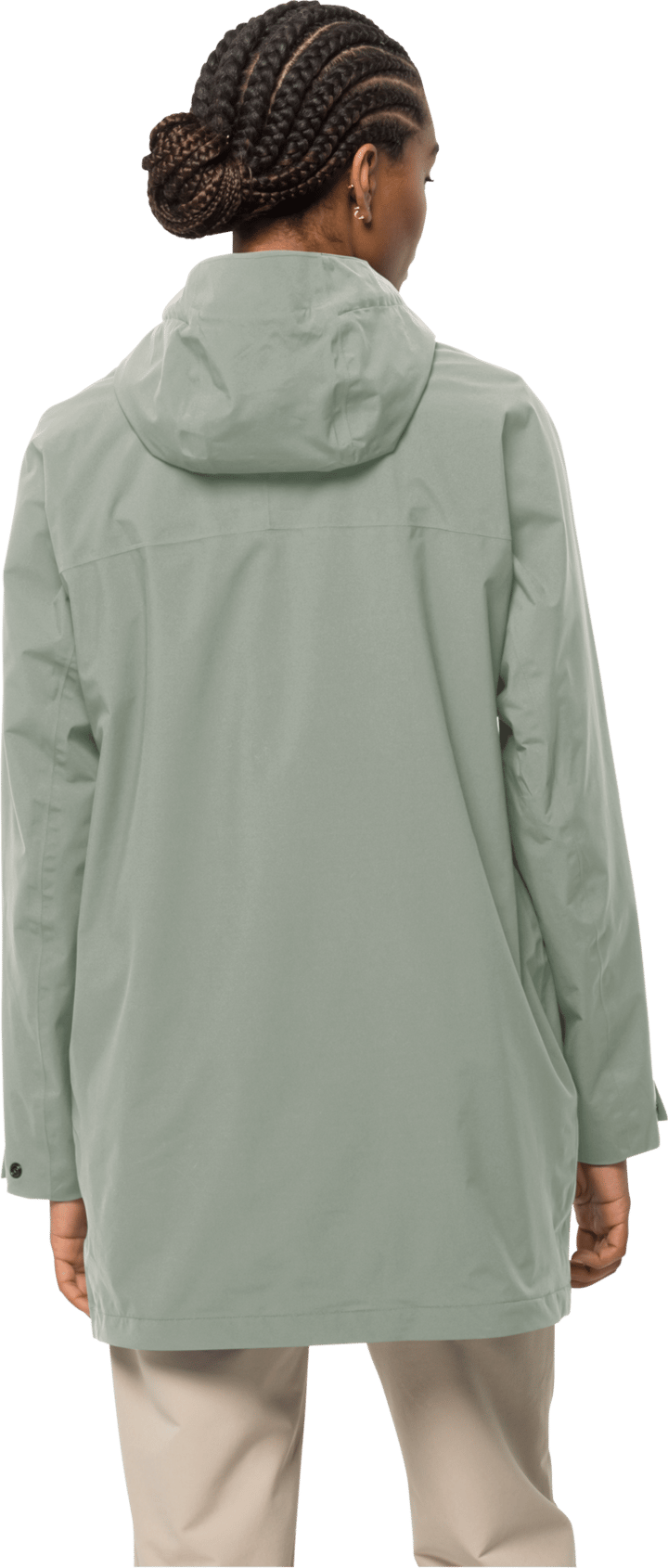 Jack Wolfskin Women's Mainkai Long Jacket Mint Leaf Jack Wolfskin