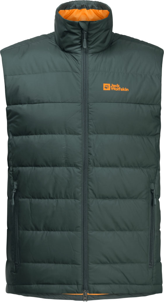 Jack Wolfskin Men's Ather Down Vest Black Olive Jack Wolfskin